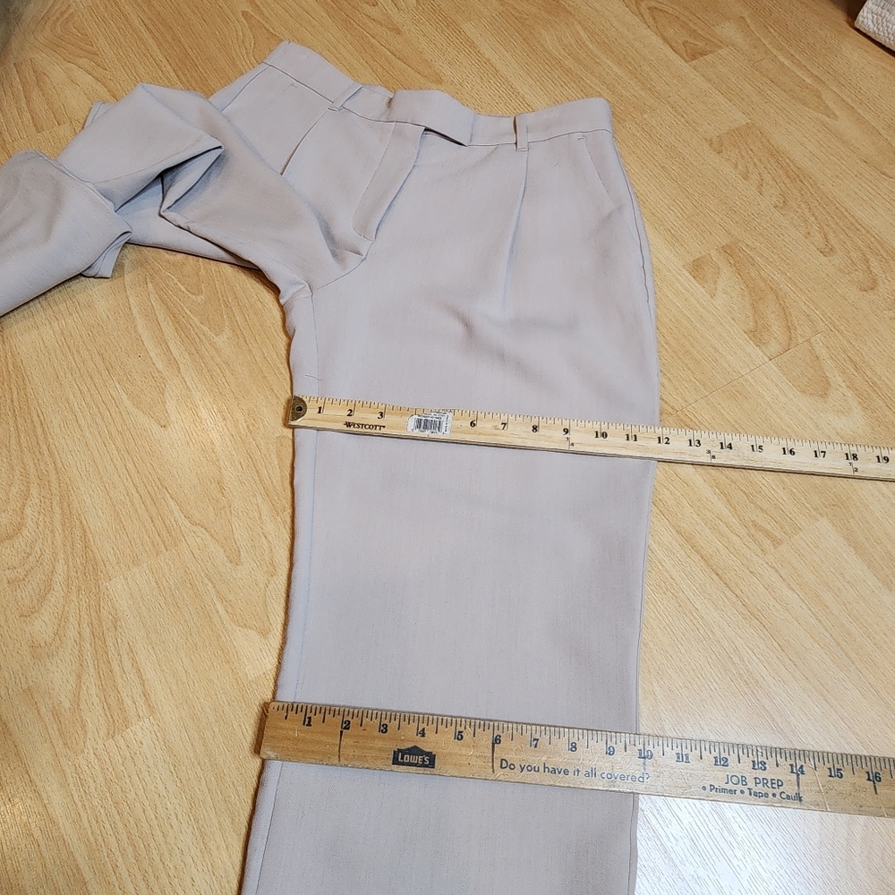 Abercrombie & Fitch Women's Light Taupe Straight-Leg Trousers - Picture 8 of 16